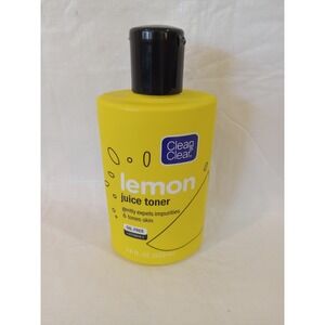 Clean & Clear Lemon Juice Toner Alcohol Free For Bright Clear Happy Skin 7.5 Oz